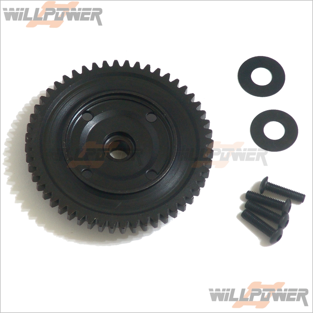RC-WillPower Center Spur Gear 52T #86055 HOBAO HyperST 
