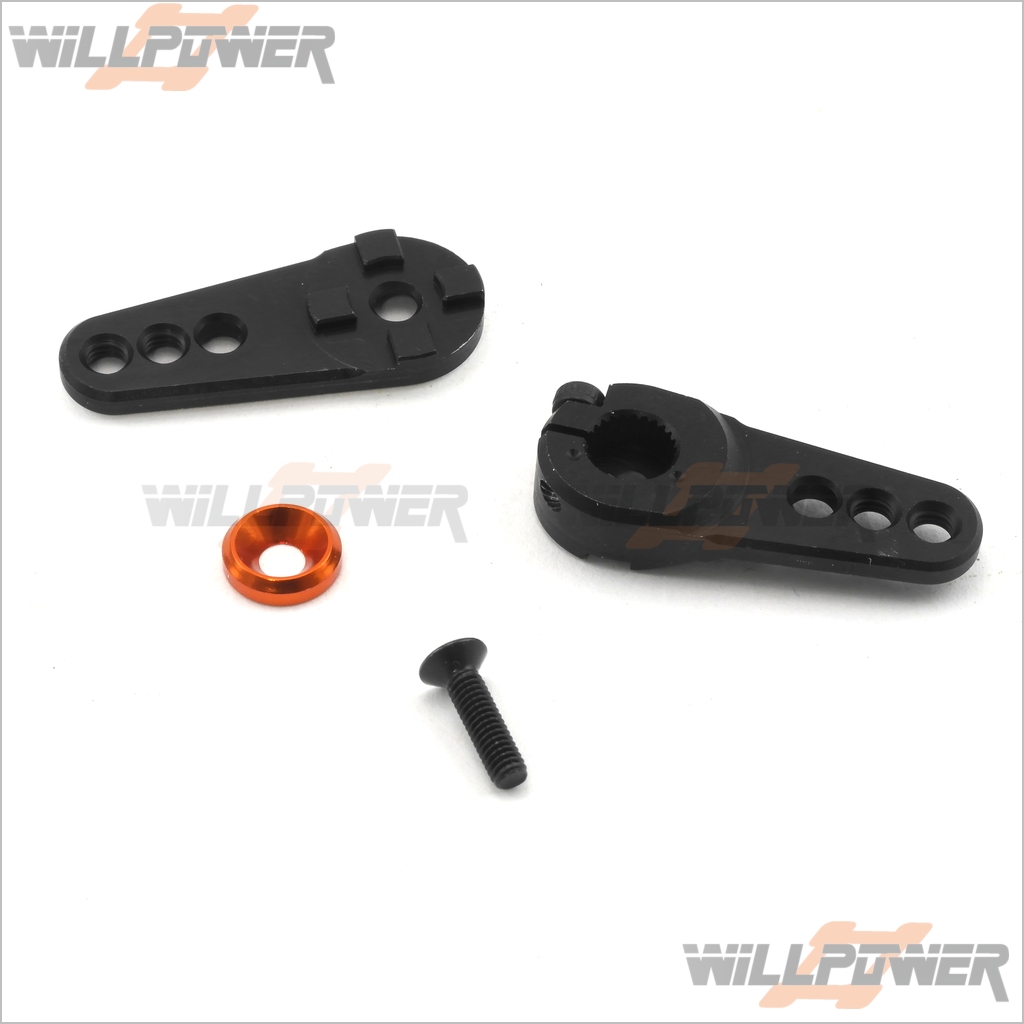 3 in 1 Throttle Brake Alum Servo Horn//Arm 25T RC-WillPower ACE Futaba