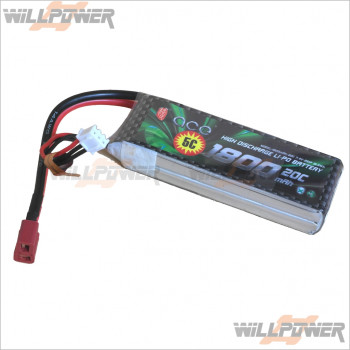 ACE 7.4V/1800MHA Li-Po Rechargeable Battery #WH-038