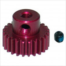 G.V. Model Motor pinion gear 24T (red). Can be used by Electric Buggy, Electric Touring car #EL0241 [.10 EP Car]