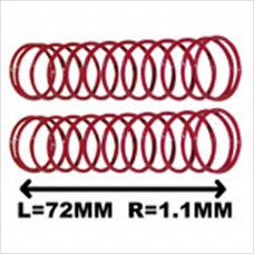 G.V. Model Shock spring (red color / 2pcs). Can be used by 2WD Flash stadium Truck #VA136RE7211 [.10 EP Car]