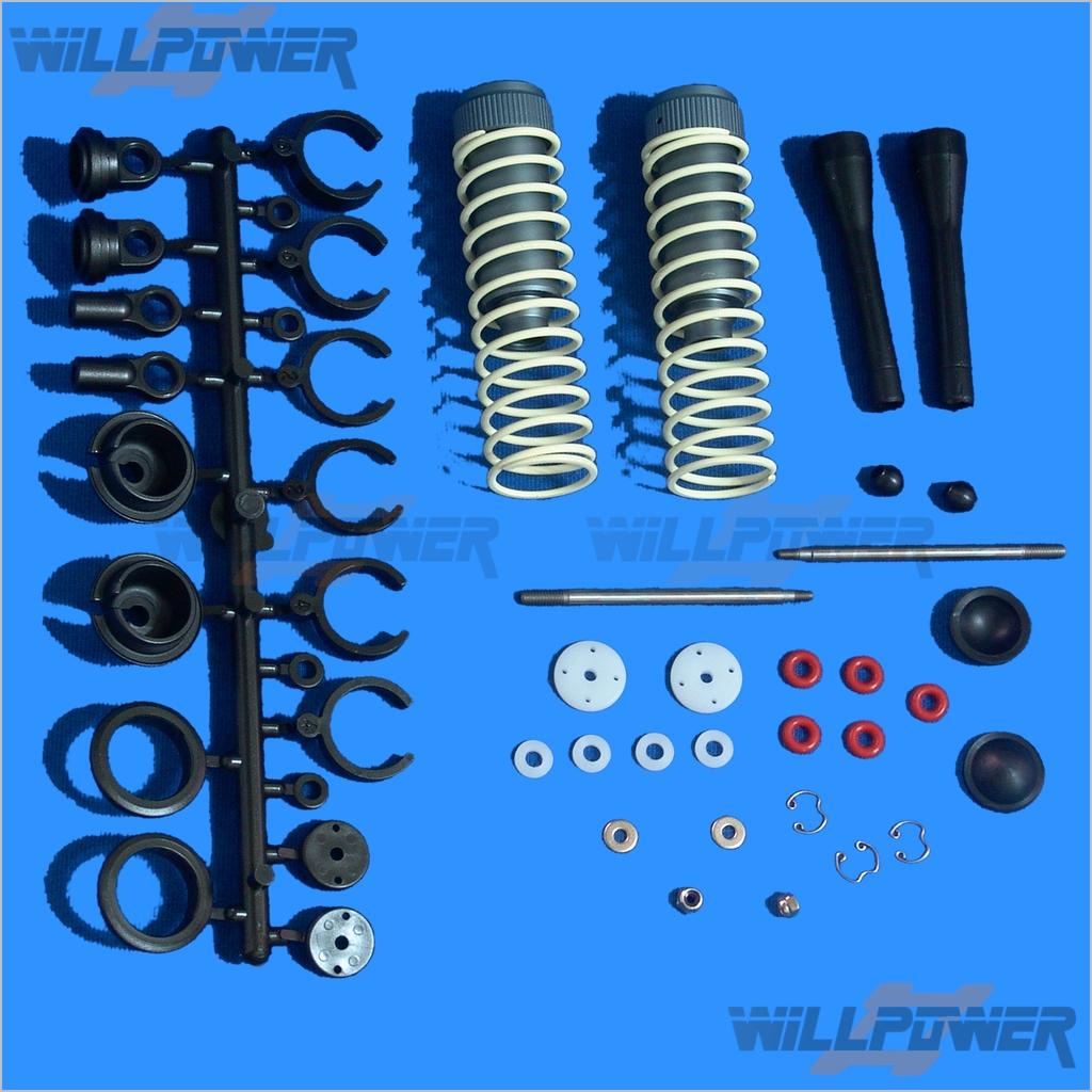 ALUMINUM FRONT & REAR SHOCK DAMPER SP OFNA HOBAO 1/8 HYPER 7 PBS OLD TQ 