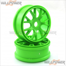 HOBAO Wheels/Rims Green #87500GN [M17][Hyper 7]