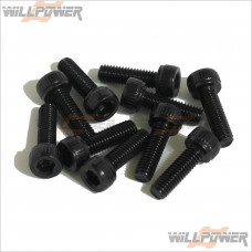 Hex Socket Head Screws 3x8mm #31308 RC-WillPower HOBAO Hyper MINI ST 