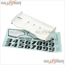 HongNor 1/8 Rear Wing #380W [X3S EVO E][X2CRT][NEXX8][LX-2 EP][LX-2][LX-1 EP]