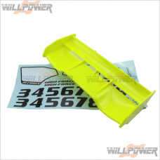 HongNor 1/8 Rear Wing (Yellow) #380Y [X2CRT][X2CR][NEXX8]