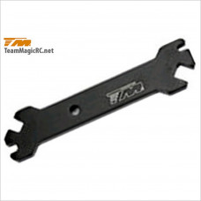 TeamMagic TM Black HC Flare Nut Wrench (2.6, 3.5, 4.5, 6mm) #117101 [M8JR]