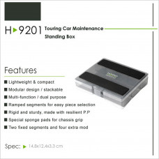 H.A.R.D. Box - HARD - Standing tool Box for car - Adjustable Compartments - 14.8 x 12.4 x 3.3cm #H9201