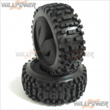 G.V. Model Rally Tyres w/Insert #D08B03S [CAGE]