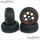 G.V. Model Desert Tire+Circle Wheel Black+Insert+Wheel Plate Aluminium w/Glued #D08B04SBA02GO2 [CAGE]