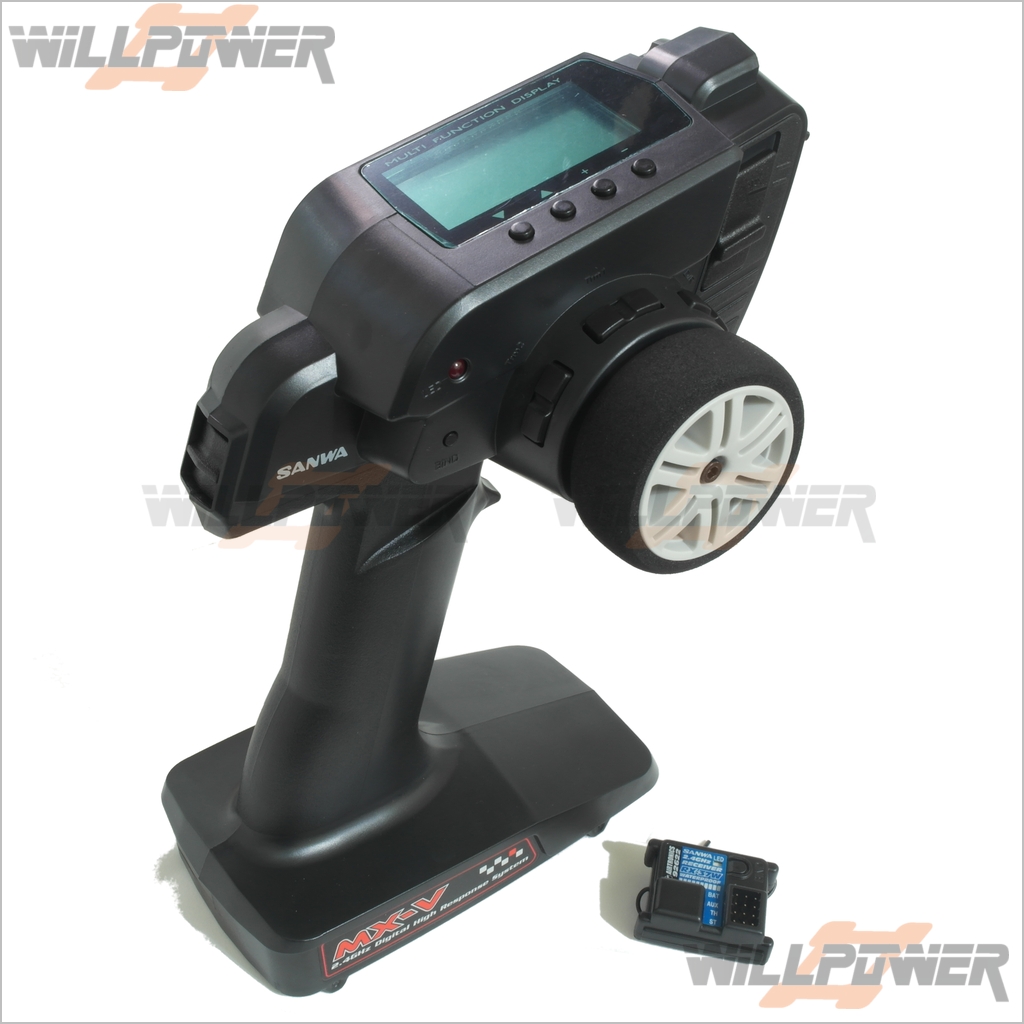 SANWA 2.4Ghz PISTOL GRIP Radio Control w/ Receiver #MX-V