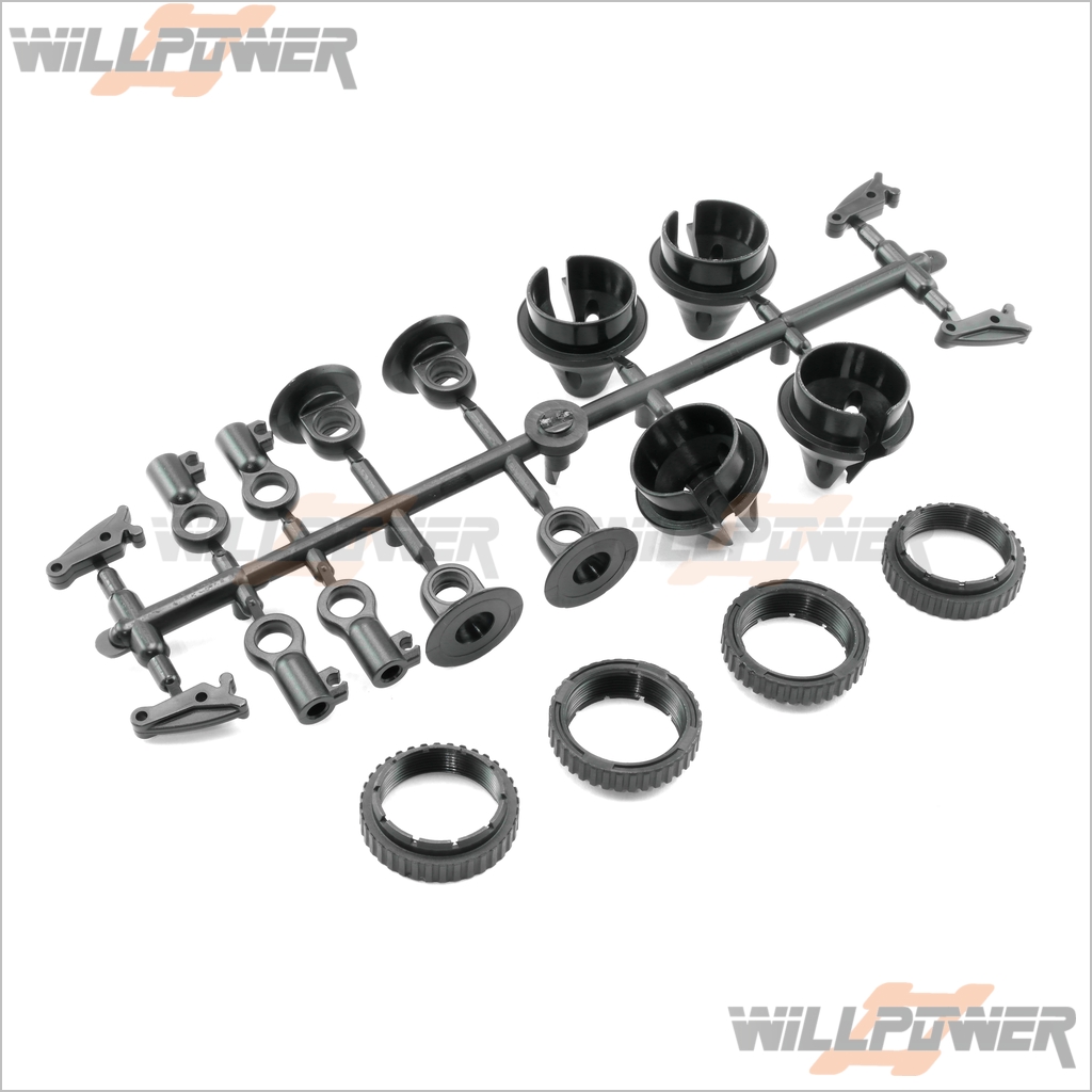 Shock Damper Plastic Nylon Kit #90049 HOBAO Hyper SS RC-WillPower Shock Damper Plastic Nylon Kit #90049 HOBAO Hyper SS RC-WillPower