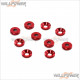 Sworkz 3mm Countersunk Washers Red 10pcs #SW-101020 [S350 BE1][S350][BK1]