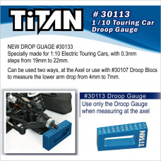 Titan 1/10 Touring Car Droop Gauge #30113