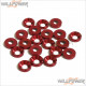 WeiHan Aluminum 4mm Countersink Washer (Red/20 pcs) #WH-228