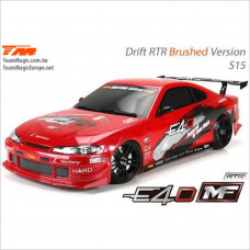 TeamMagic 1/10 E4D MF Carbon S15 Touring Car Drift Brushed RTR #503017-S15