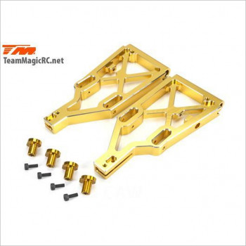 TeamMagic Front/Rear Lower Arm Suspension #505223GD [E6 III BES][E6]
