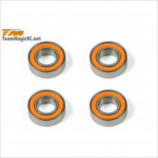 TeamMagic 8x16x5mm Dust-Resistant Bearing (4) Orange #150816O [G4RS]