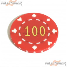 WillPower CASINO Poker Gambling Chip $100 (Las Vegas/Macau) #N4T