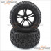TeamMagic Mounted Tires - Splined Wheel Hubs #505313BK [E6 III BES][E6]