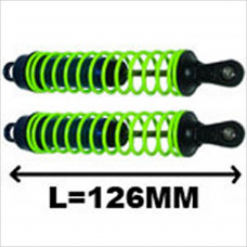G.V. Model Shock absorber (R=1.6mm & L=125mm / blue body & yellow spring). Can be used by REX, FACTOR #MV139B1Y16 [REX]