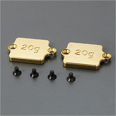 ARC Chassis Weight-Brass 20g (2) #R803030 [R8.0 2016][R8.0]