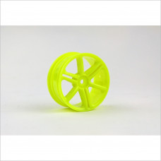 HongNor 1/10 6-Spoke Wheel, Yellow #ES-43Y