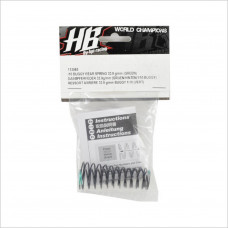 HB Racing HBS113065 HB Racing Rear Shock Spring (Green - 32.9g/mm) #113065 [D413]