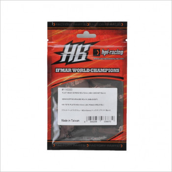 HB Racing D216 - FLAT HEAD SCREW M2x10mm (HEX SOCKET/8pcs) #116300 [D216]