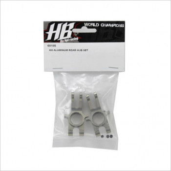 HB Racing HBS68185 HB Racing Aluminum Rear Hub Set #68185 [D8]