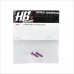 HB Racing HBS68839 HB Racing Steering Arm Post Set (Purple) (2) #68839 [D8]