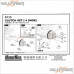 HongNor 4 Shoes Clutch System Kit w/ Flywheel #436 [X3-GTS][X3 SABRE]