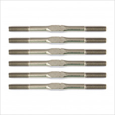 Team Associated RC10B6.1 FT Titanium Turnbuckle Set, 3x48 mm/1.875 in, silver #91727 [AE]