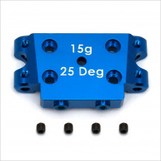 Team Associated FT Aluminum Bulkhead, 25 deg, blue #91367 [AE]