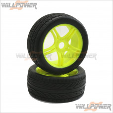1:8 On-Road Tires + 10 Spoke Wheels + Inner Sponge