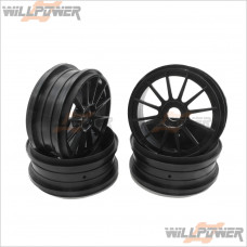 HongNor 12 Spoke Wheels Rims #419-BK [X3-GTe][X3-GT]