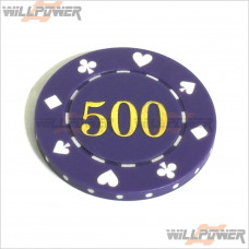 WillPower CASINO Poker Gambling Chip $500 (Las Vegas/Macau) #N4V