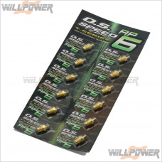 O.S. Speed RP6 Turbo Glow Plug 24K Gold 12pcs #71642740