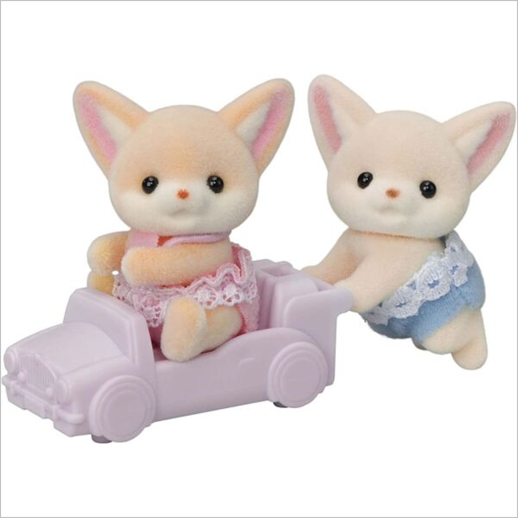 FENNEC FOX TWINS Calico Critters KI-13 Japan #EP14965