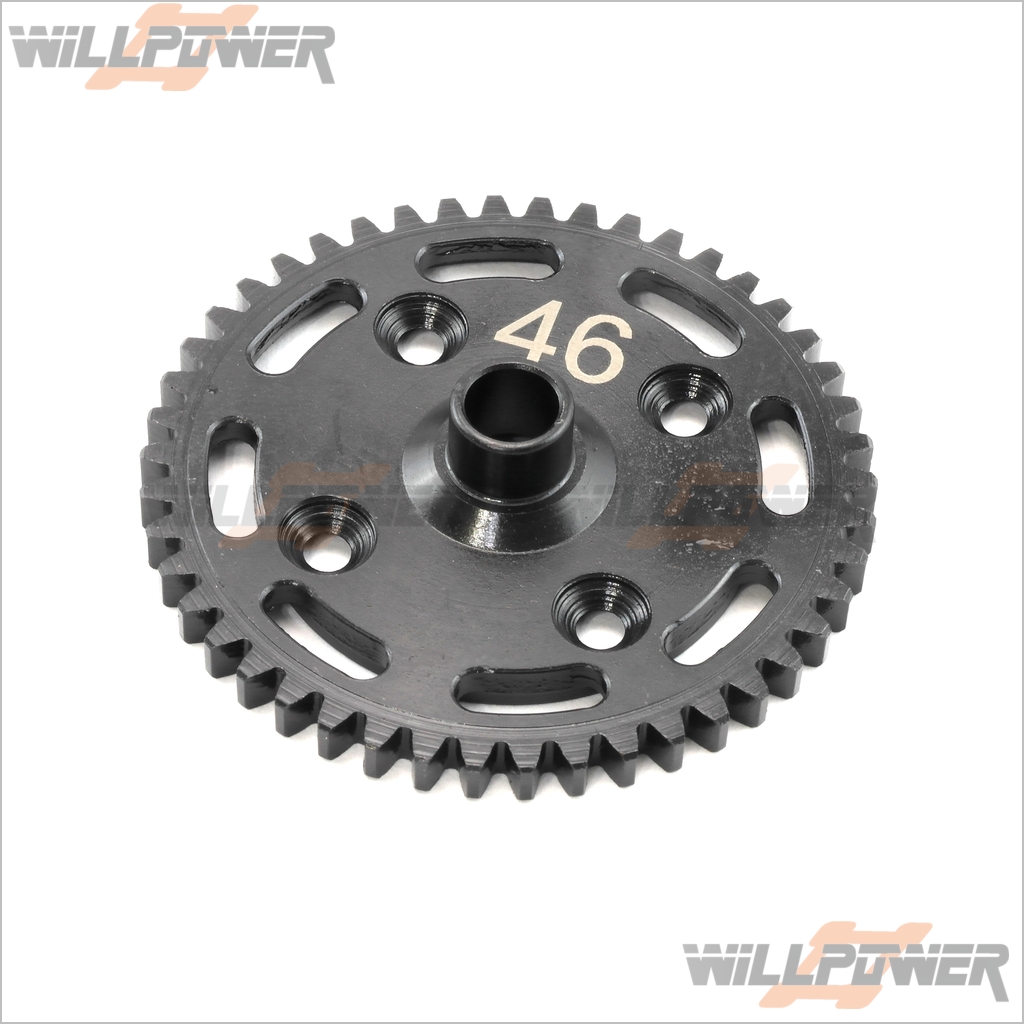 Lightweight Spur Gear 46T X2S-17 (RC-WillPower) HongNor NEXX8 X2CR Lightweight Spur Gear 46T X2S-17 (RC-WillPower) HongNor NEXX8 X2CR