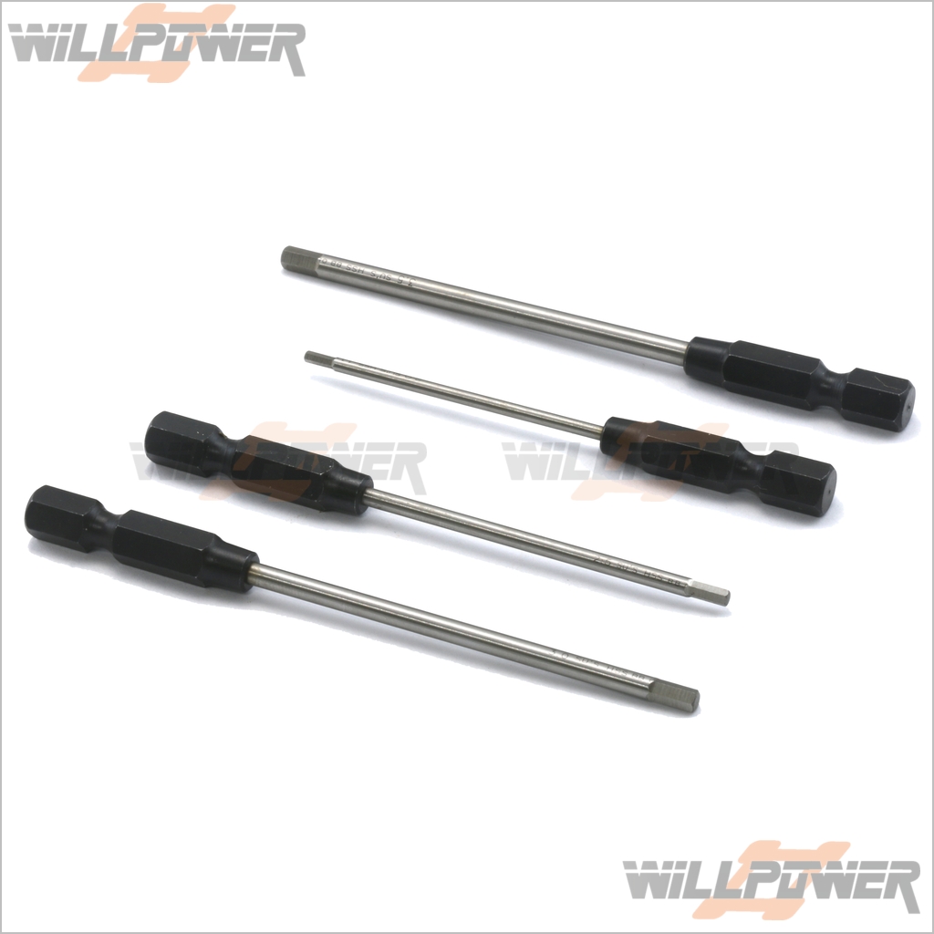 Hex Allen Wrench Head Set 4pcs (RC-WillPower) Tools for RC Power Screw driver - Picture 1 of 1
