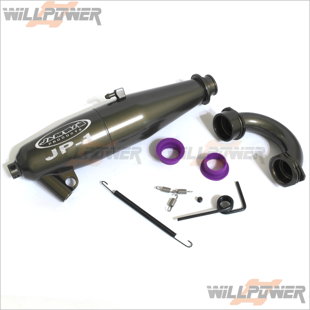 1/8 Exhaust Pipe Hard-Coated #JP-1 (RC-WillPower) HongNor | eBay