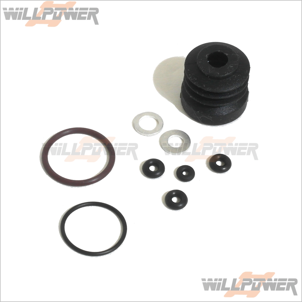Alpha Carburetor Seal Repair Kit (RCWillPower) 21 Nitro Gas Buggy