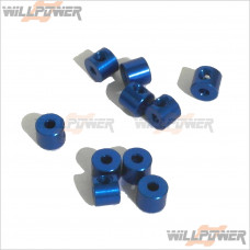 Z-Car Alum. Rod Stopper 2mm Blue #10650B-1 [ZMXB8]