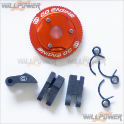 GO Flywheel (33.6mm) + Clutch Shoe + Spring #1700A1 GO Flywheel (33.6mm) + Clutch Shoe + Spring #1700A1