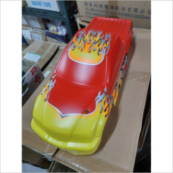 HongNor Painted Printed Narrow Body Shell Cover #B-18-RED [Titan Twin]