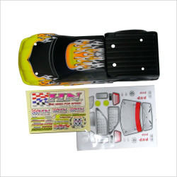 HongNor Painted Printed Narrow Body Shell Cover #B-18-BLACK [Titan Twin]