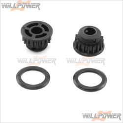 TeamMagic Lightweight 17T Side Pulley #503197 [MF Pro][E4JR][E4D MF][E4D][E4]