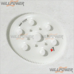 K Factory 64P Spur Gear 110T #K6601-110 [E4RS III][E4]
