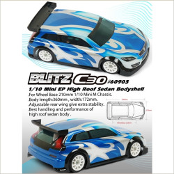 Titan BLITZ C30 1/10 MINI Clear Body Shell 0.8MM #60903 Titan BLITZ C30 1/10 MINI Clear Body Shell 0.8MM #60903